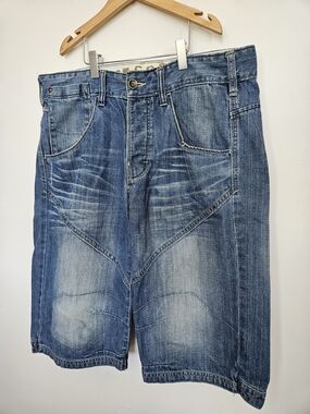 Jack & Jones Core Blue Denim Shorts Jean Knickers Men's Size L🔥